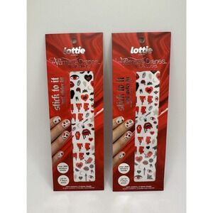 Lottie London The Vampire Diaries Love Sucks Stick To It Nail Sticker Kit NEW